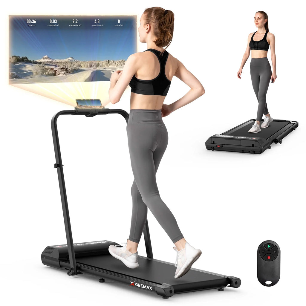 2 in 1 Folding Treadmill, 3.0HP Under Desk Treadmill, 265lbs Capacity I814