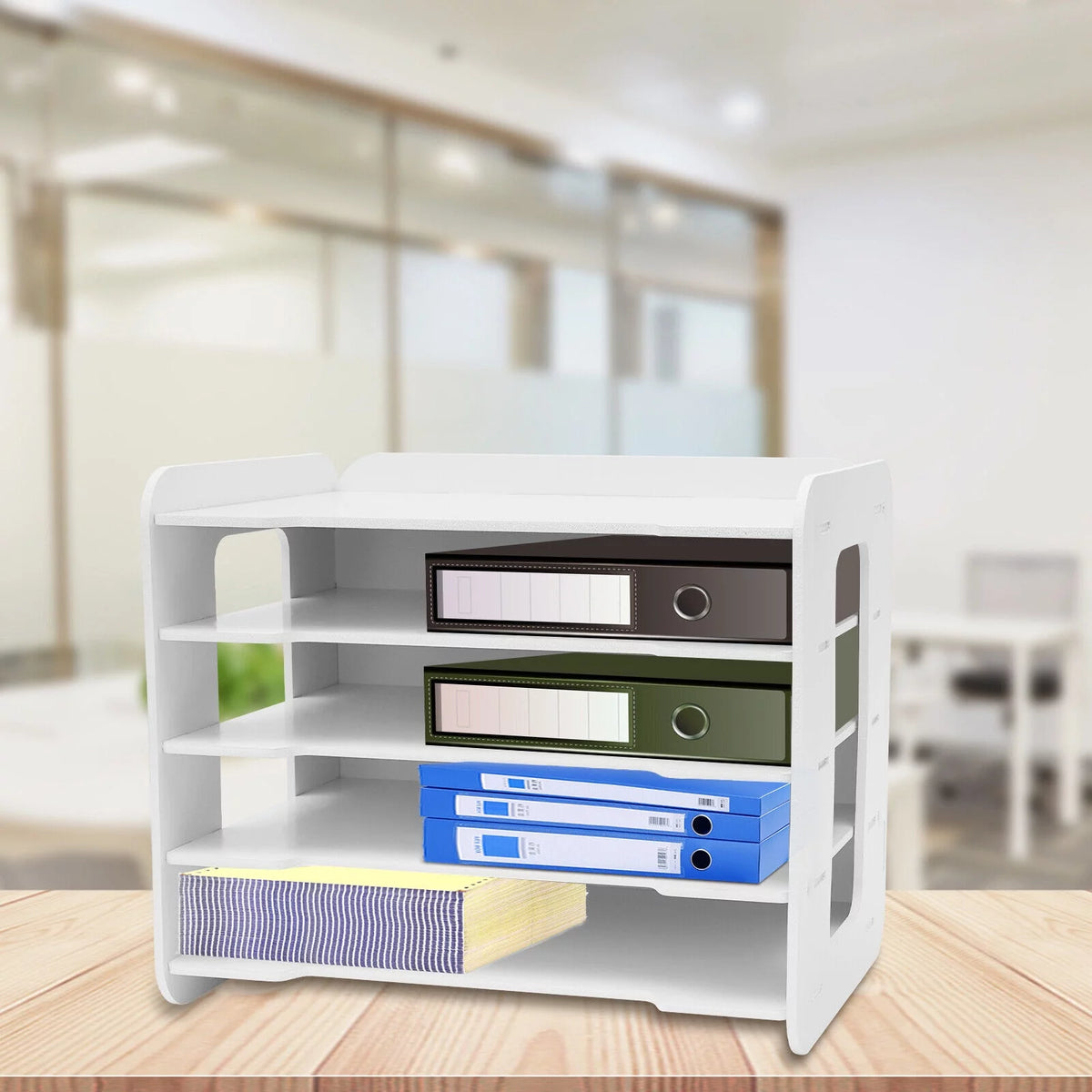 5 Tier Stackable Paper Letter Tray Organizer U9289