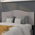 Upholstered Full Size Headboard Light Gray Fabric R6245