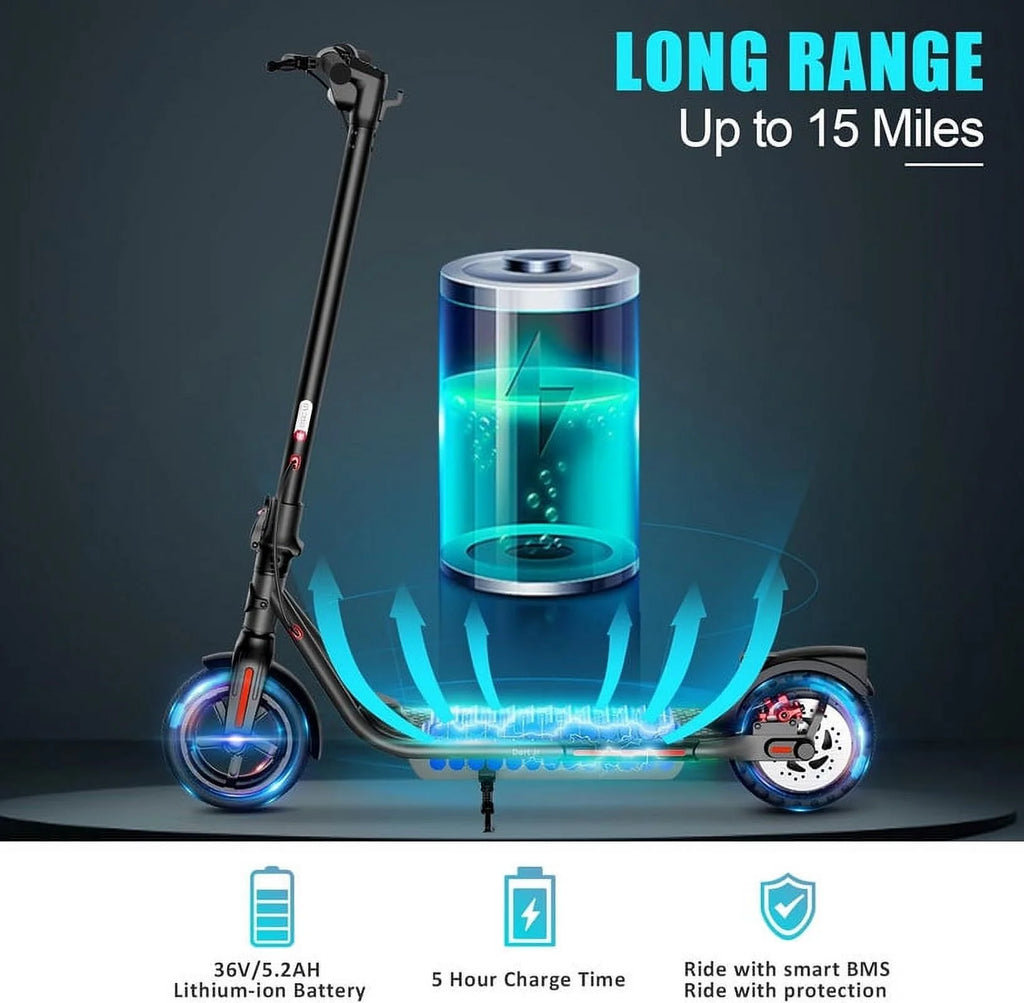 Electric Kick Scooter 300W Motor 8.5 Tires Portable Folding H6930