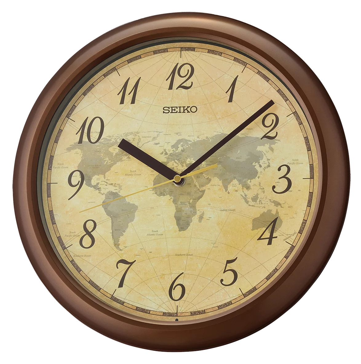12" World Map Wall Clock N97415