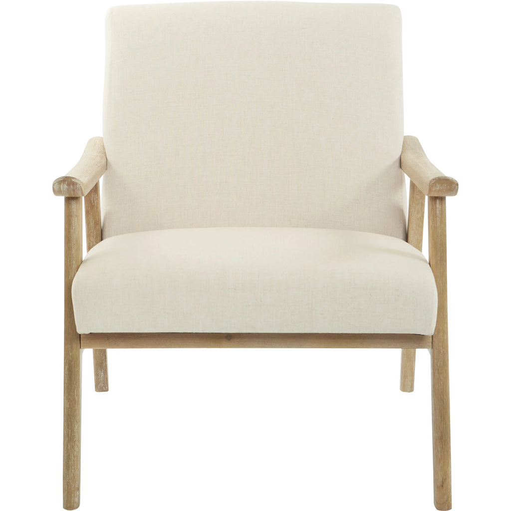 Linen Fabric Chair with Brushed Finished Frame P591