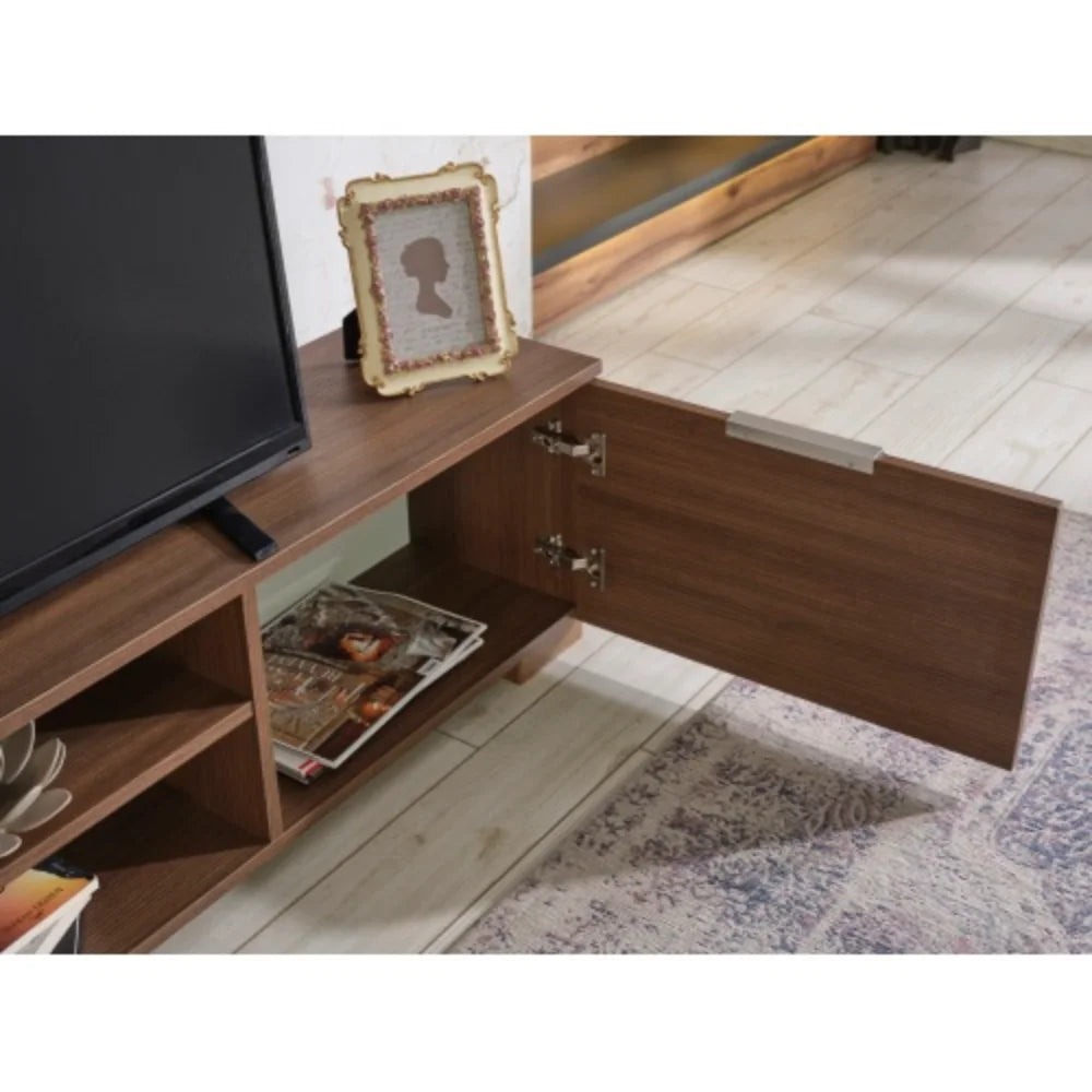 Mid Century Modern White 66 inch Tv Stand S1035