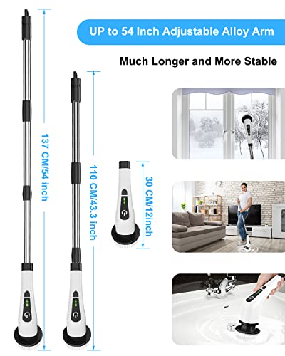 Cordless Electric Spin Scrubber with 8 Replaceable Brush Heads N27734