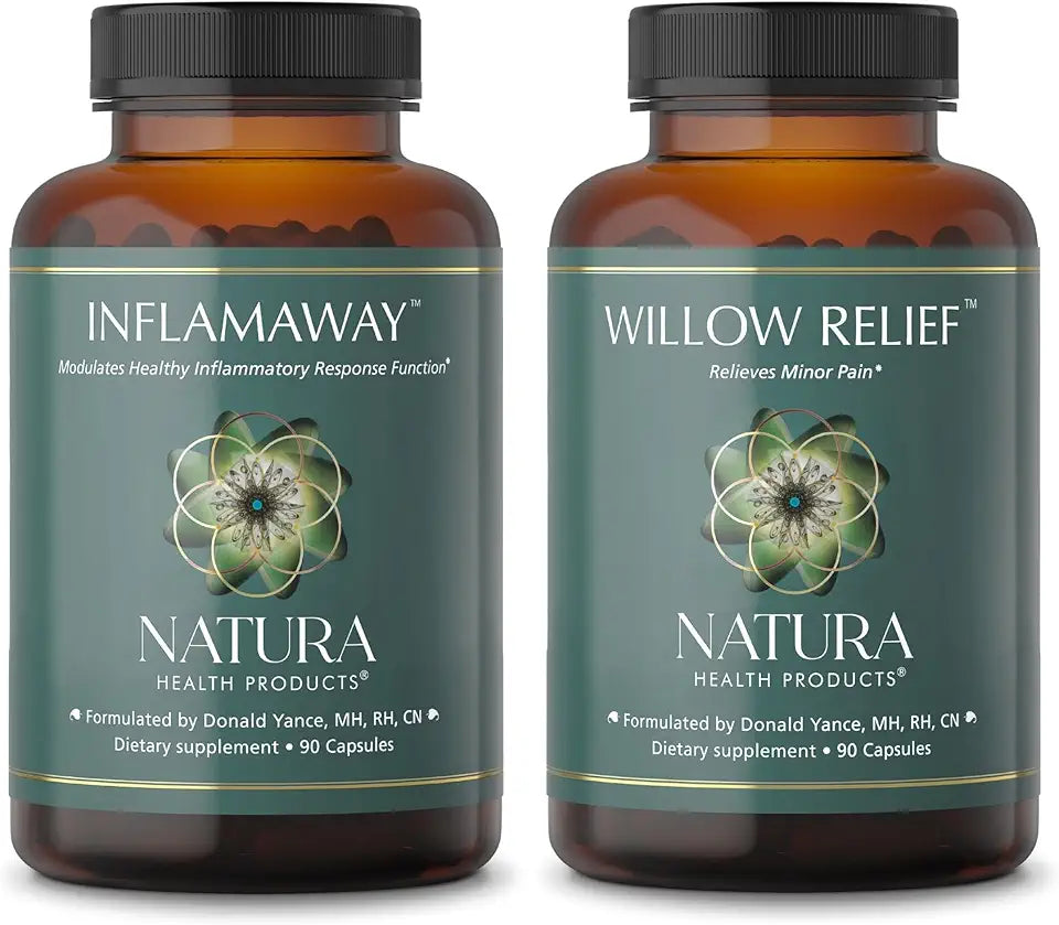 InflamAway and Willow Relief Supplement Bundle H784