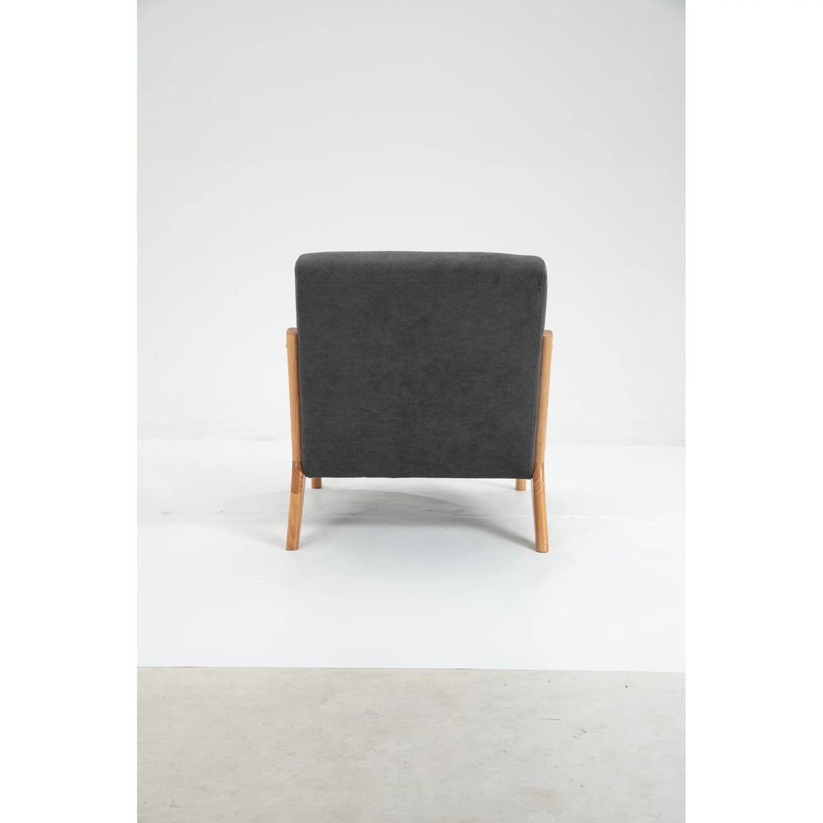 Mid Century Modern Upholstered Accent Chair with Wood Frame W8946