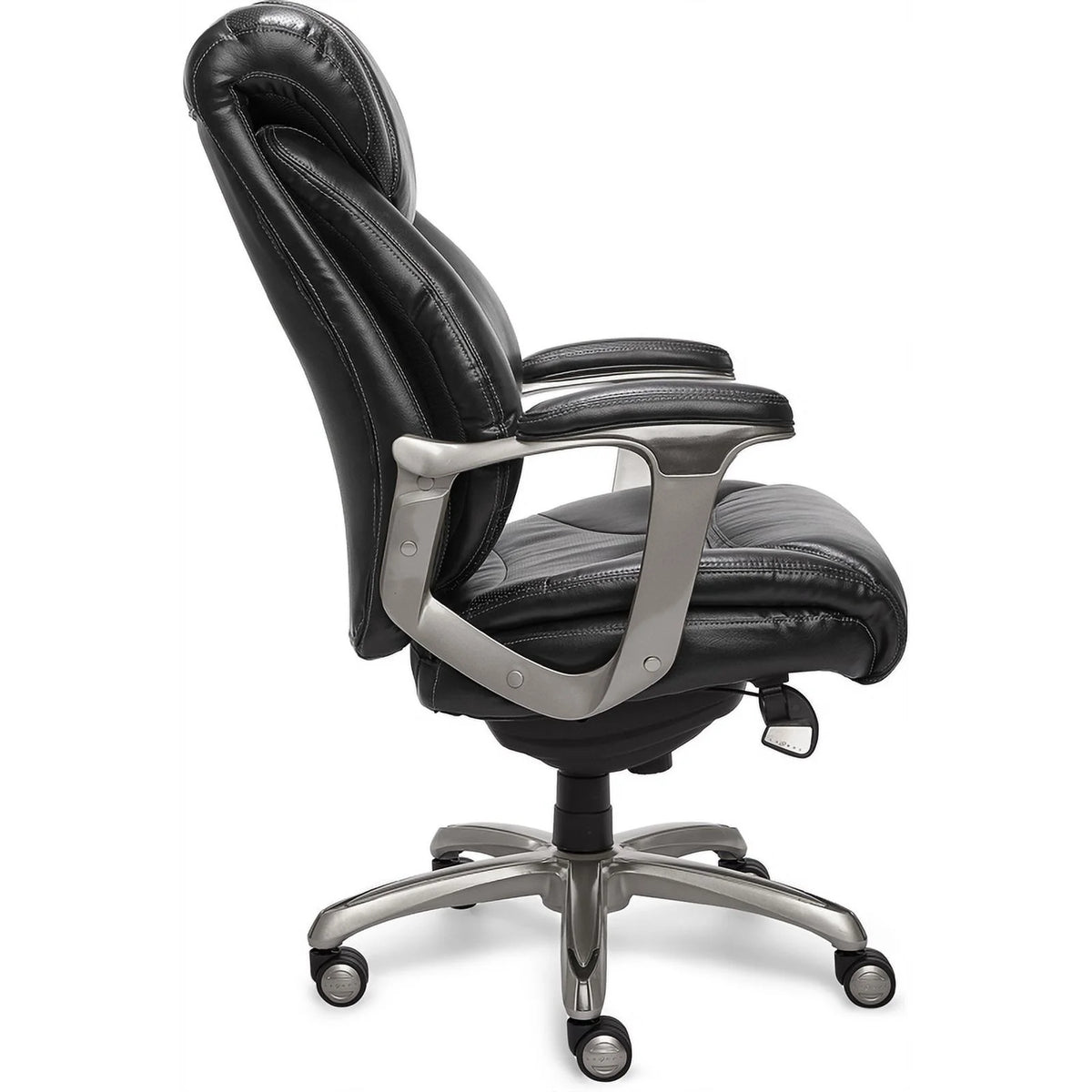 Black Faux Leather Metal Executive Office Chair Y460