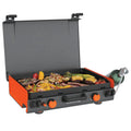 2-Burner Propane Camping Griddle with Hood and Handle Y43014